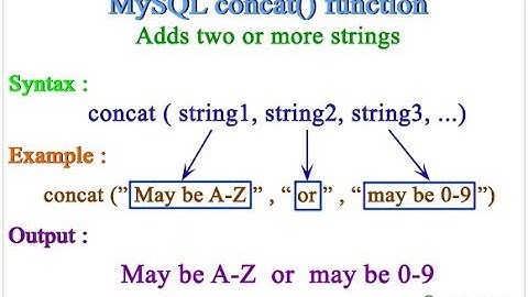 Concat - How to Concat Two Columns in MySQL  - Intact Abode