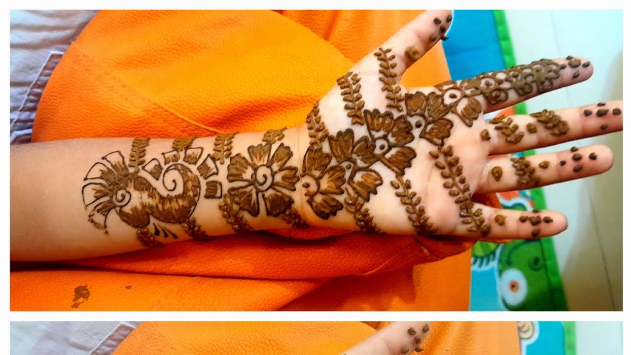 Simple mehendi design 