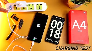 REDMI A4 5G Charging Test 0 to 100% || 33W Box Charger⚡