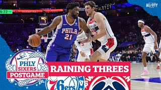 Joel Embiid dominates, Sixers rain 3s in easy win over helpless Wizards | PHLY Sixers