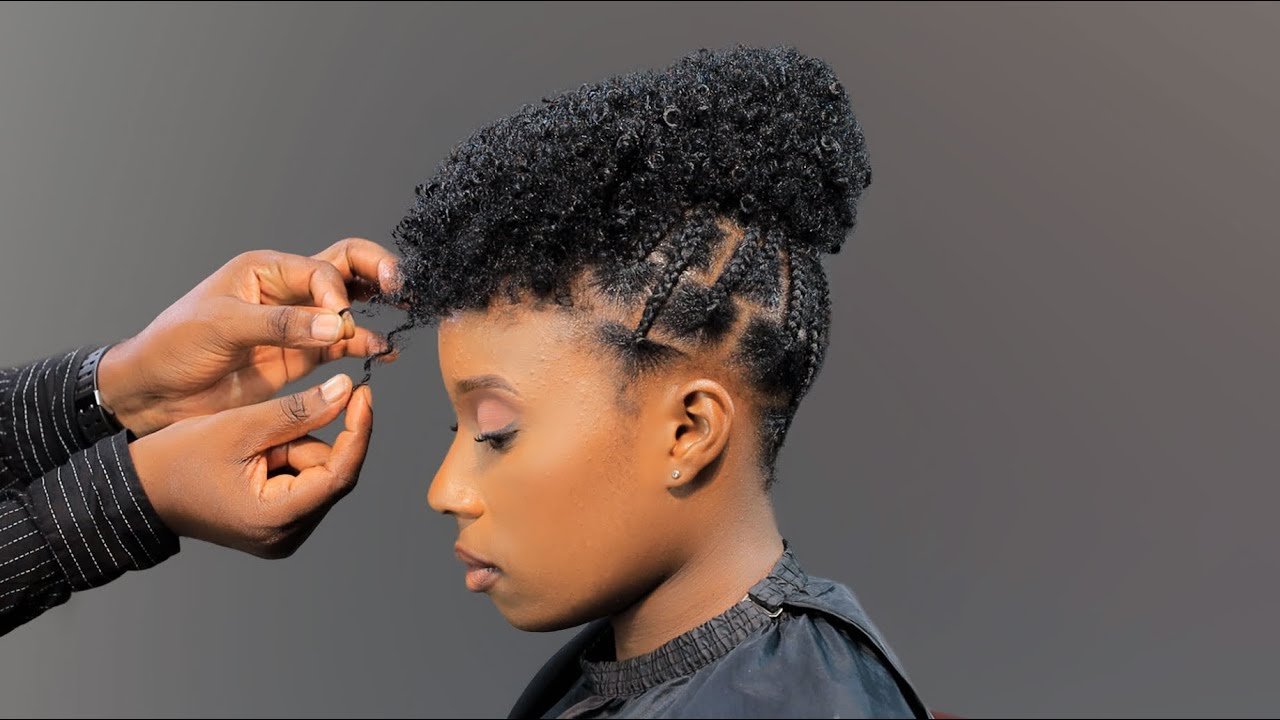 HOW TO FEED IN THE INWARD KNOTLESS BRAIDING FO NATURAL HAIR TUTORIAL.