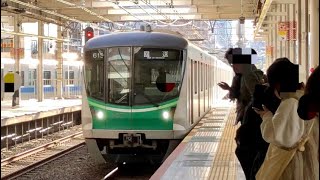 （2023.1.6息子が撮影）東京メトロ16000系16109F（49編成）通過シーン