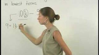 Subtracting Mixed Numbers - MathHelp.com - Pre Algebra Help