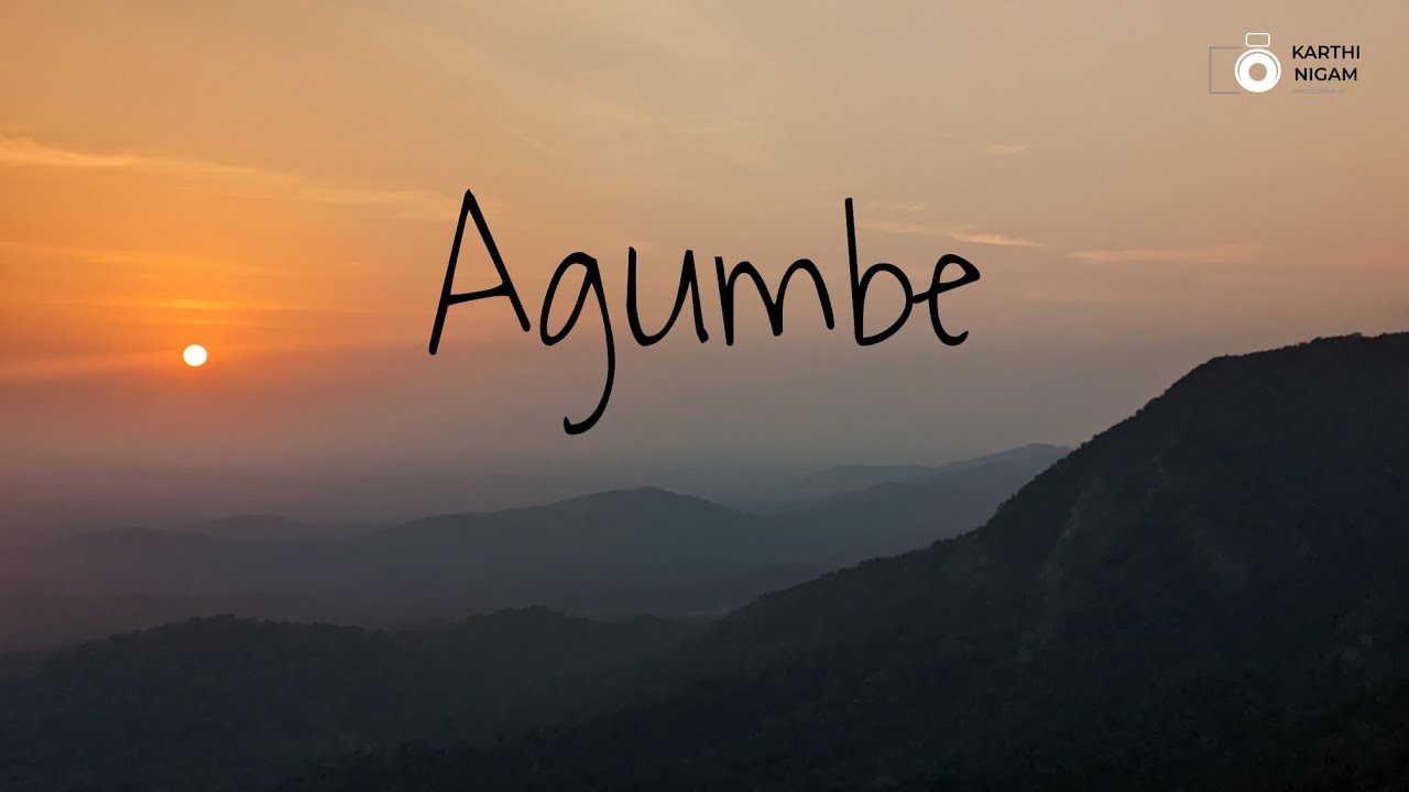 Sunset View Point | Agumbe | Shimoga | Malenadu | Karnataka | Karthi Nigam