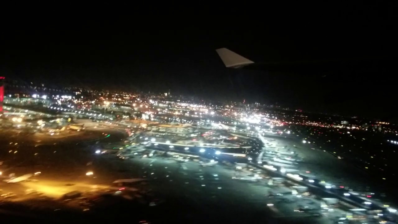 Night take off from J.F.K, New York to Lisbon; what a sight !! it reall looks great !! YouTube