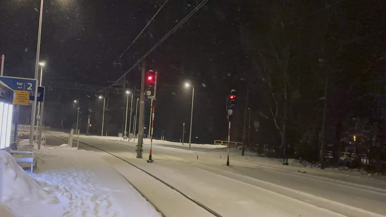 Całodzienne intensywne/chwilami obfite opady śniegu nad Kunowem 11.01.2026r. 