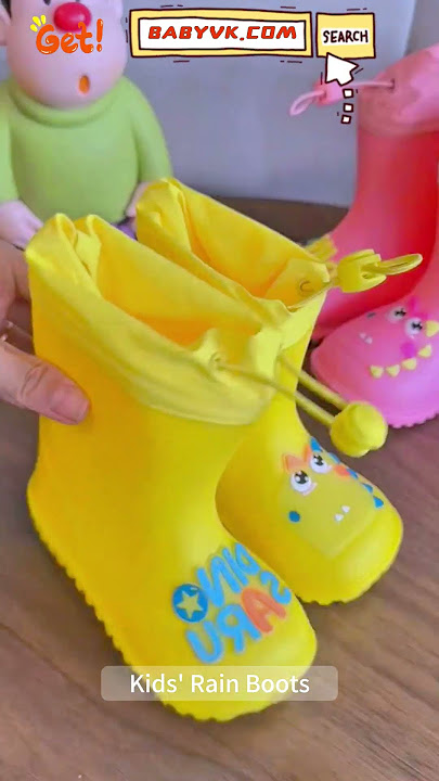 Jumping in Puddles? These Kids' Rain Boots Are Built for It! #BabyVK