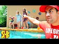 MEAN LIFEGUARD Won't Let Anyone SWIM! SHK Funny Pool Videos Compilation