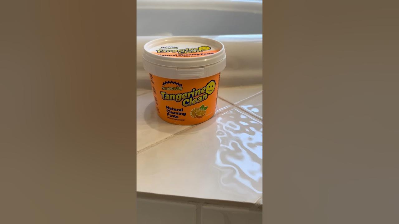 I've been meaning to try the @Scrub Daddy Tangerine Cleaning Paste for, scrubdaddy