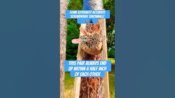 Accurate Screwdriver Throwing within a half inch! 🥷 #shorts #ninja #skills #accuracy #fyp #tools