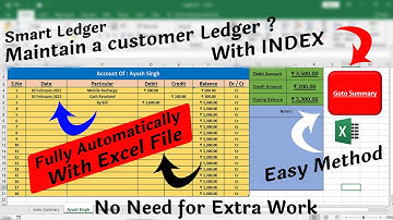 How to Maintain Ledger on Excel | Create Customer & Party Ledger | Excel me Ledger Kaise Banaye 2021
