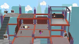 Slap Showdown - 4 Players Gameplay - Vertical Slice (WIP) - Game Dev Night III