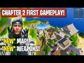 Fortnite Chapter 2: Season 1 Gameplay! New Map, New UI, New Weapons &amp; More!