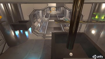 Sci-fi Rube Goldberg Machine made with Unity