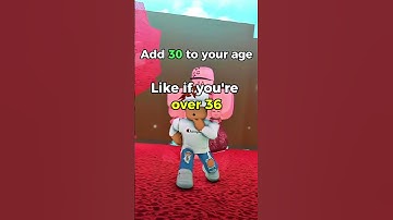 ADD 30 TO YOUR AGE | Roblox #shorts