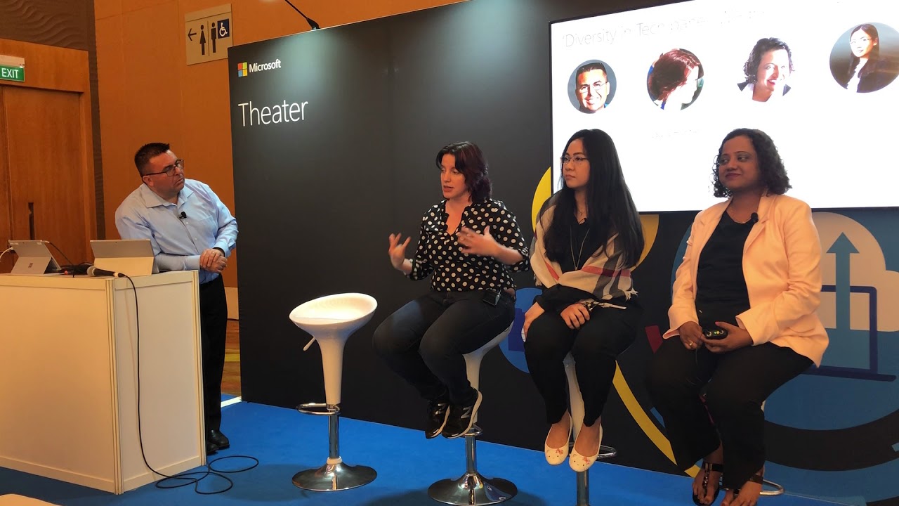 Diversity and Tech Panel at Microsoft Tech Summit Singapore - YouTube