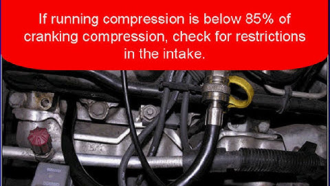 44 Ford Diagnostics: Engine Mechanical Tests - Running Compression Test