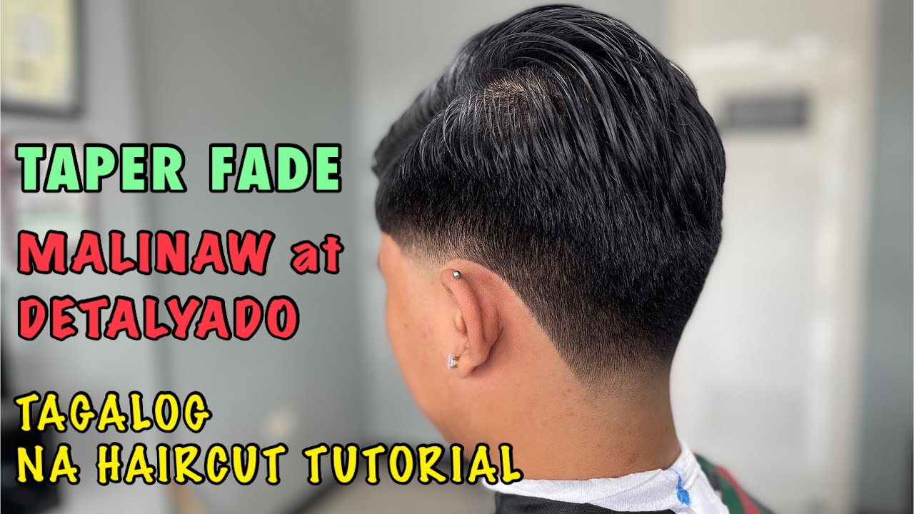 Taper Fade /W Sidepart | Clear And Detailed Tagalog Haircut Tutorial -  Youtube