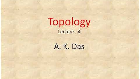 Topology Lecture 4