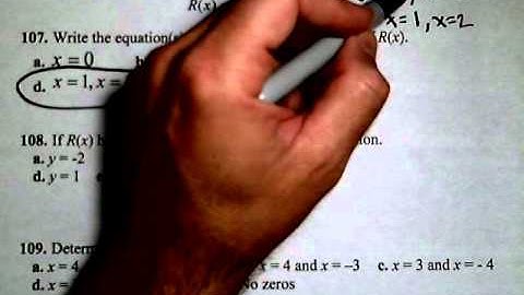 MAT150 Review - Rational Functions