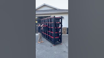 What do you think? Would this be enough storage for your garage?! #diy #storagerack