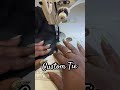 Custom Tie With Seaming Details #CustomTie #SewingATie #sewing #LearnToSew