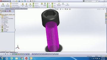 Solidworks || How to make  Allen bolt  M16||