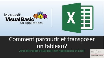 how_to8 | Excel et VBA-E : Comment parcourir et transposer un tableau | Introduction
