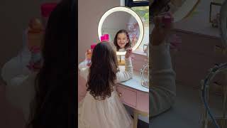 Setting up my daughter's first vanity desk