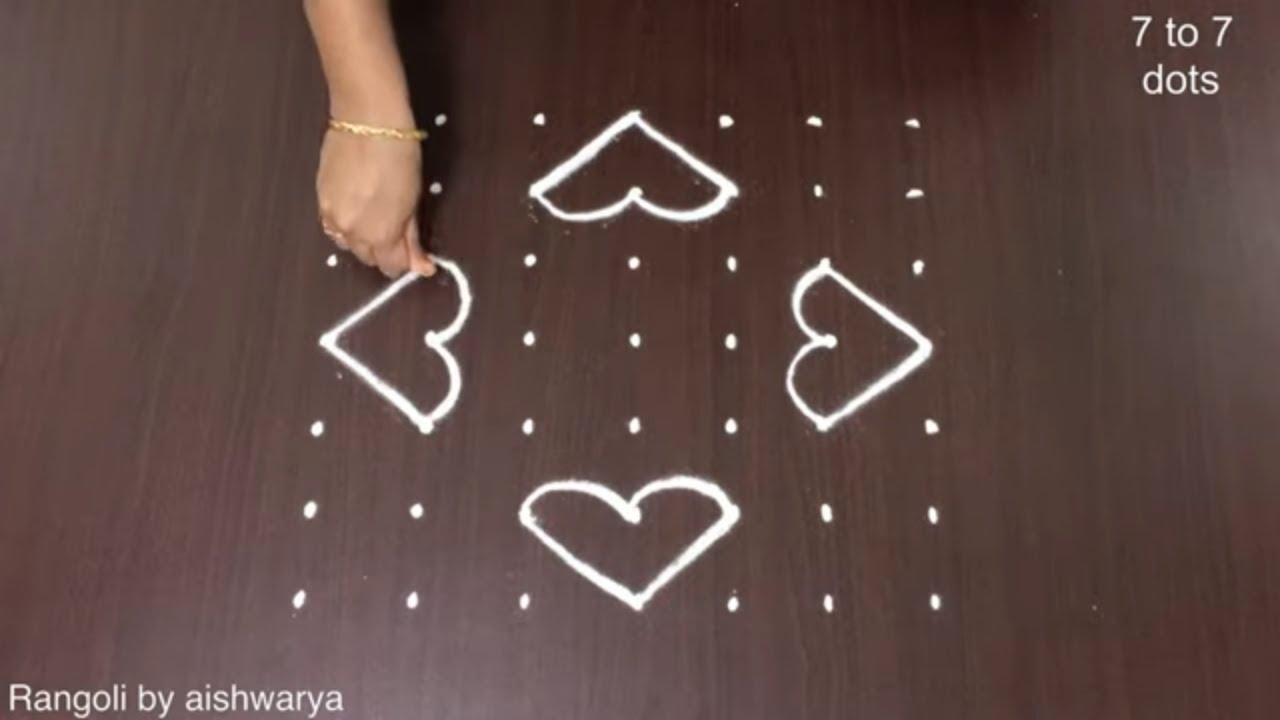 Simple Daily Evening 7 X 7 Muggulu