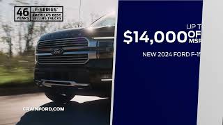 Up to $14,000 off new F-150s at Crain Ford of Jacksonville!