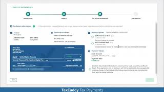 TaxCaddy: Tax Payments