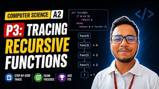 Computer Science Simplified | A levels | P3: Tracing recursive functions