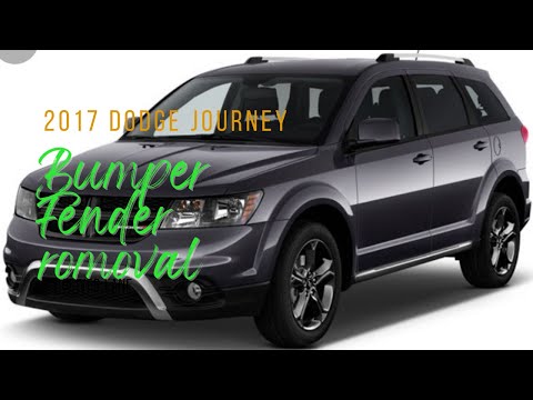 How to remove front bumper & fender of a 2017 Dodge Journey - YouTube