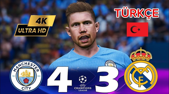 4K60 - Manchester City - Real Madrid (4-3) Maç Özeti| Şampiyonlar Ligi Yarı Final 1Maç (PES REMAKE)