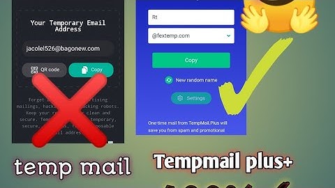 Tempmail and tempmail plus