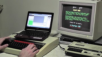 UPCFS loading UEF files from a Win 7 Notebook onto a BBC Micro