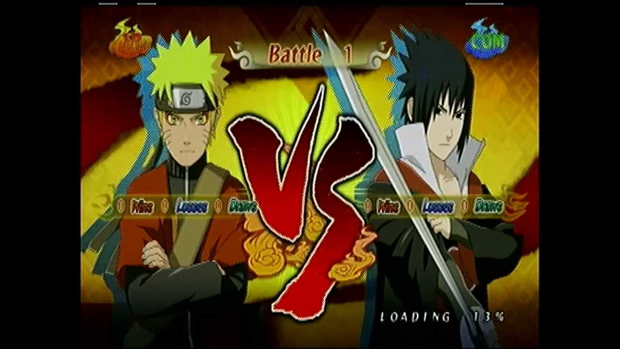 Naruto Uns2 Naruto Sage Mode Vs Sasuke Mangekyou