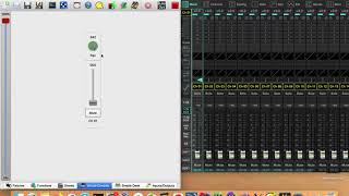 Creating a simple channel strip to control a Behringer X32 mixer using QLC+