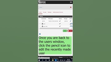 How to create sync only user - PFSense Tutorial
