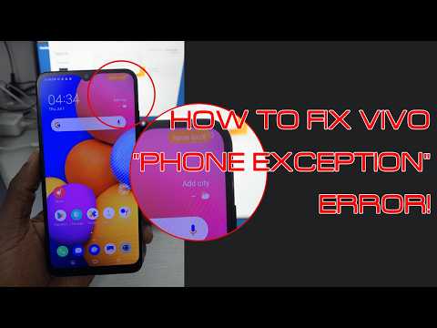 How To Fix Vivo Phone Exception Error - [romshillzz]