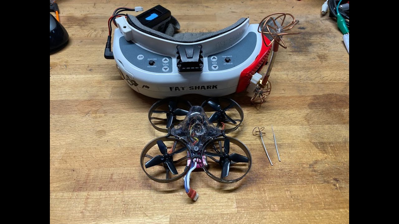 1/4 wavelength 5.8ghz mini cloverleaf antenna test