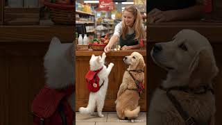 Cat And Dogs Cozy Dinner Together