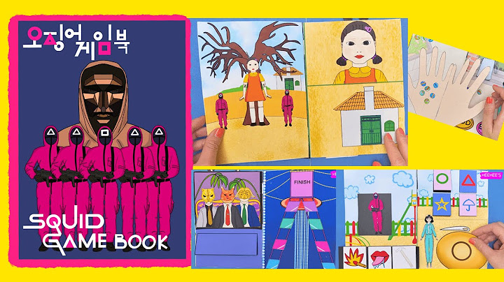 DIY ♡ Squid Game gaming book 오징어게임 Quiet book :)  sugar honey comb game etc