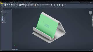 design produk stand gadget AUTODESK INVENTOR