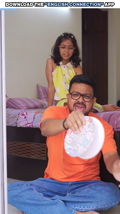 OMG 😮 Daddy isn't good at Singing | Adi & Daddy Fun | English Connection #shorts