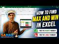 How to Use MAX and MIN Function in Excel | Excel Tutorial Urdu/Hindi