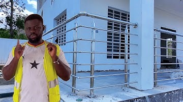 The Ultimate Home Upgrade: Stainless Steel Balustrade from Top to Bottom-Building in Ghana 🇬🇭