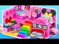 Make Cute Mickey Mouse Cardboard House with Rainbow Stairs from POP IT | DIY Miniature House #48