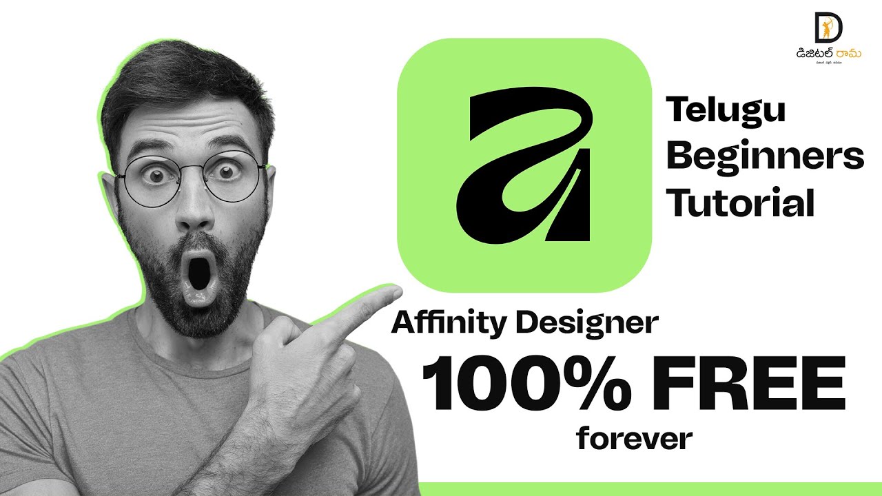 Affinity Designer తెలుగు Tutorial for Beginners | Complete Basics ...
